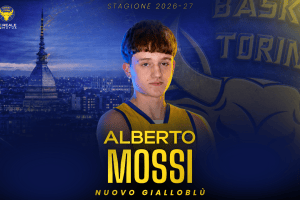 Basket Torino investe su Alberto Mossi: accordo fino al 2030