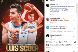 Luis Scola nominato Ambassador della FIBA Intercontinental Cup 2026