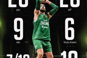 Jonas Valančiūnas, an immediate impact: 20 points and 9 rebounds in Žalgiris debut