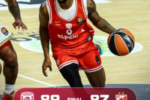 Olympiacos edges Crvena Zvezda 89-87 behind Vezenkov and Montero