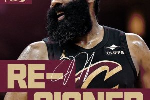James Harden officially signs new three-year deal with Cavaliers