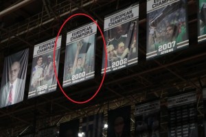 Panathinaikos restores Dejan Bodiroga banner at OAKA