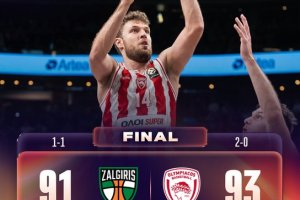 L’Olympiacos rovina la festa dello Zalgiris, decisivo il gran finale di Fournier