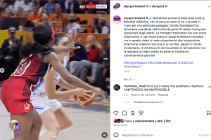 Italy vs. the U.S.: Does SkySport’s new video show the blow to the eye that Zandalasini suffered?