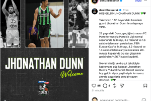 Yukatel Denizli Basket sign Jhonathan Dunn