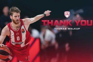 Official: Thomas Walkup leaves Olympiacos for Dubai Basketball