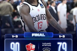 Il JL Bourg supera l’Aquila Trento, prima vittoria della stagione in Eurocup