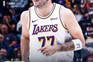 Dončić accende i Lakers: 52 punti e Utah si arrende nel finale