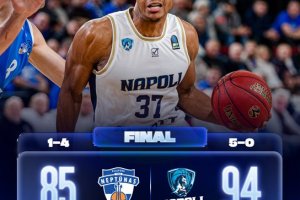 Il Napoli Basketball si impone anche sul campo del Neptunas, quinto successo di fila in Eurocup
