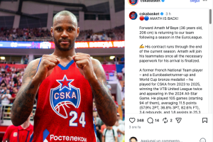 CSKA Moscow officially brings back Amath M’Baye