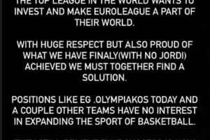 Dimitris Giannakopoulos attacca i club contrari all’espansione: Il basket non è il giocattolo dei ricchi