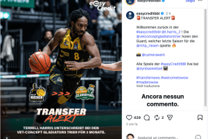 I Gladiators Trier firmano Terrell Harris