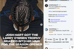 Josh Hart cambia look: nuovo taglio per la notte della celebrazione dei New York Knicks campioni