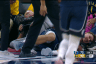 Cooper Flagg exits after hard fall on left shoulder