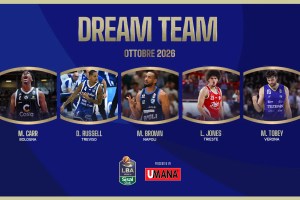 Dream Team UMANA del mese di ottobre di LBA: questo il quintetto ideale
