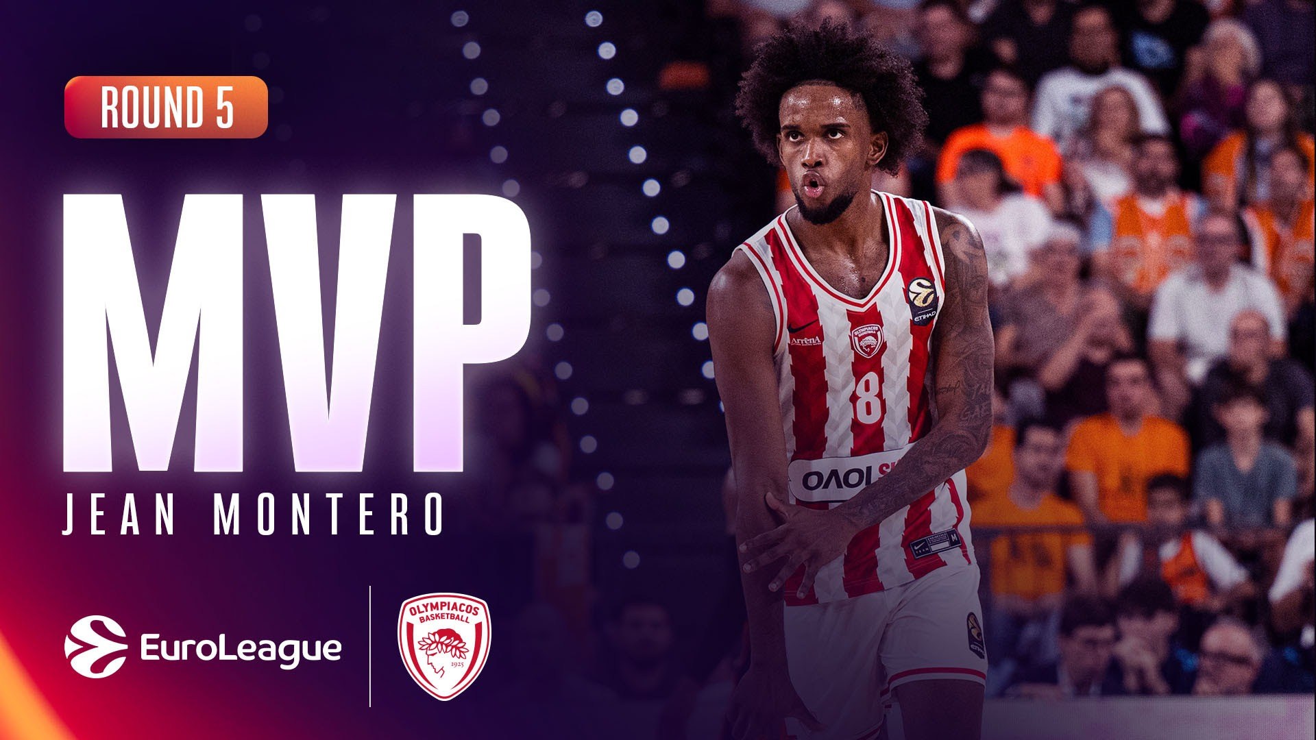 Japan Point Guard EuroLeague, Jean Montero named Round 5 MVP after Olympiacos’ 28-point ...